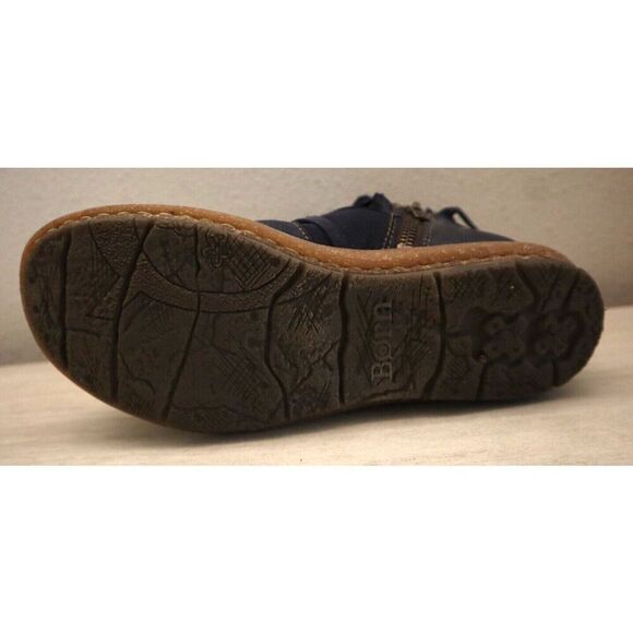 Børn BR0013634 Women's Sz 7M Navy Distressed Leather Tarkiln Ankle Booties - Picture 6 of 9